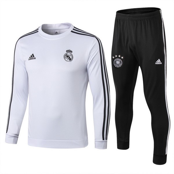 Chandal De Lana Real Madrid 2018/19 Negro Blanco Negro